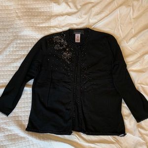 Jones New York black cardigan
